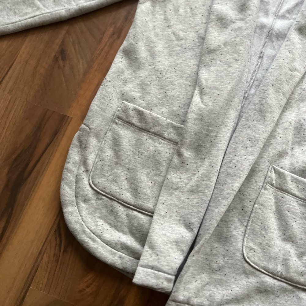 Loft gray sweatshirt cardigan - Picture 2 of 3